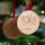 Wooden Personalised Dog Nose Christmas Tree Bauble, thumbnail 2 of 4