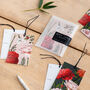 Botanical Christmas Gift Tags Berry Roses Collection, thumbnail 1 of 3