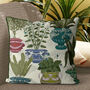 Classical Botanical, Multicoloured Botanical Cushion, thumbnail 1 of 4