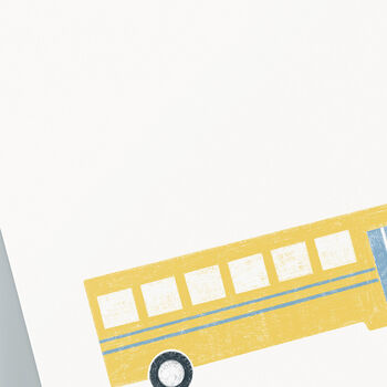 Personalised School Bus Print, 2 of 11