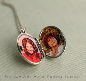 Sterlling Silver Rose Locket Necklace, 4 of 8
