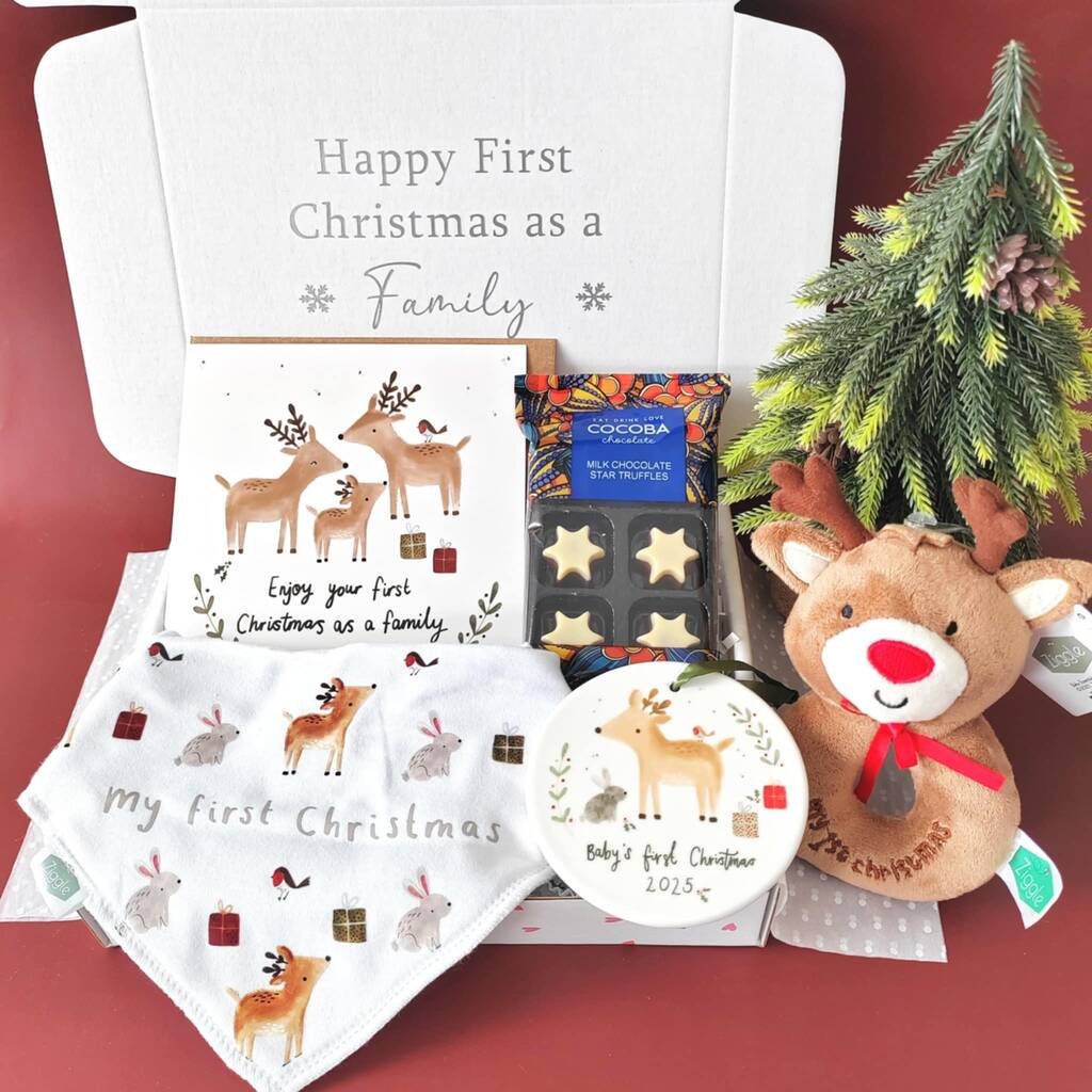 First Christmas As A Family Gift Set Baby's 1st Xmas 2025, 1 of 8