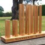 Personalised Wooden Welly Boot Floor Stand, thumbnail 4 of 5