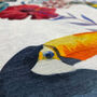 Cushion Cover With Parrots And Multicoloured Floral, thumbnail 6 of 7