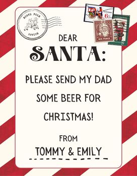 Personalised Christmas Craft Lager Gift, 7 of 11