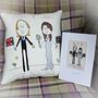 Personalised Embroidered Wedding Gift Cushion, thumbnail 2 of 12