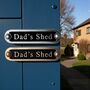 Dad's Shed Metal Door Sign Modern, thumbnail 6 of 6