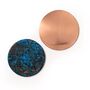 Handmade Solid Copper Verdigris Patina Coaster Set, Set Of Two, thumbnail 1 of 3