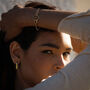 Darcy Chunky Oval Statement Hoops, thumbnail 2 of 5