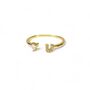 Love You Rings, Rose Or Gold Vermeil 925 Silver, thumbnail 2 of 8