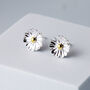 Sterling Silver Simple Daisy Stud Earrings, thumbnail 1 of 5