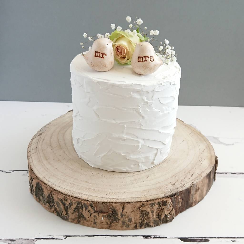 Mr And Mrs Lovebird Wedding Cake Toppers By Hello Blondie Mr And Mrs Lovebird Wedding Cake Toppers By Hello Blondie