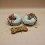 Personalised Dog Birthday Drizzle Doughnuts Biscuits, thumbnail 2 of 6