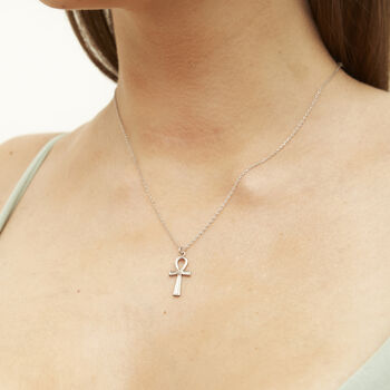 Sterling Silver Egyptian Ankh Necklace, 12 of 12