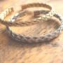 Handmade Rope Bracelet Weave Cuff Bangle, thumbnail 6 of 10