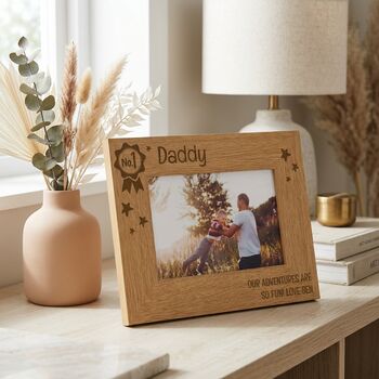 Number One Dad Photo Frame Personalised Dad Gifts, 4 of 8