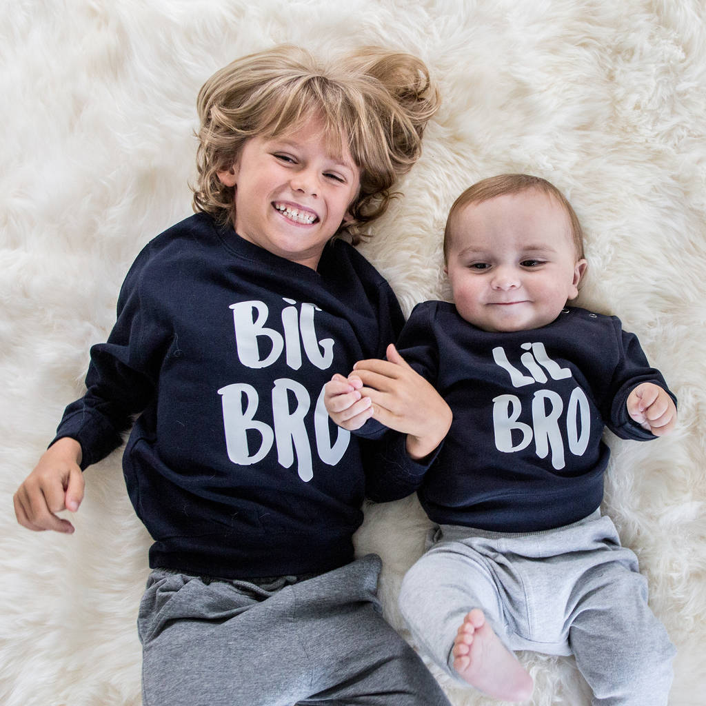 Big Bro Lil Bro / Big Sis Lil Sis Sweatshirt Set, 1 of 3