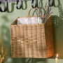 Rectangular Woven Wall Basket, thumbnail 1 of 6