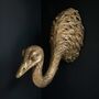 Ostrich Head Gold Wall Display, thumbnail 3 of 4
