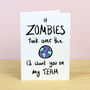 If Zombies Attacked Greetings Card, thumbnail 2 of 3