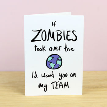 If Zombies Attacked Greetings Card, 2 of 3