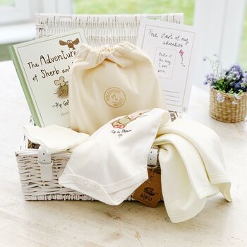 New Baby Natural Luxury Gift Set Hamper, 6 of 7