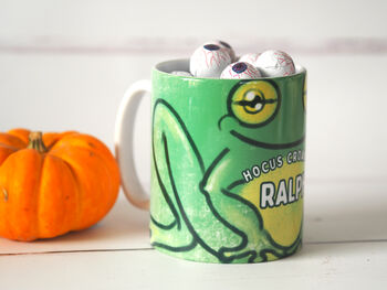 Personalised Halloween 'Hocus Croakus' Frog Mug, 2 of 4