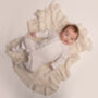 Personalised Timeless Ruffle Baby Blanket, thumbnail 6 of 12