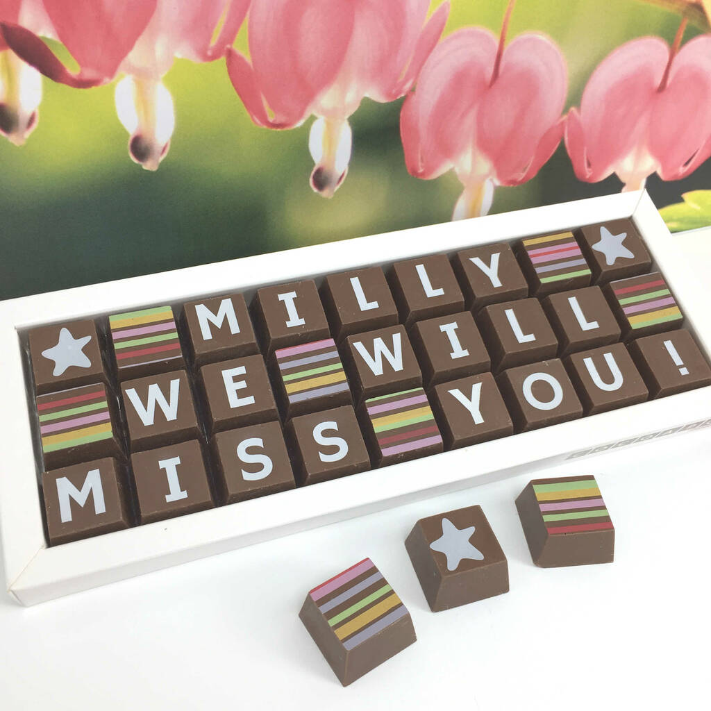 Personalised We Will Miss You Chocolate Gift Box, 1 of 6