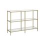 Console Table With Three Tempered Glass Shelves, thumbnail 5 of 6