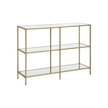 Console Table With Three Tempered Glass Shelves, 5 of 6