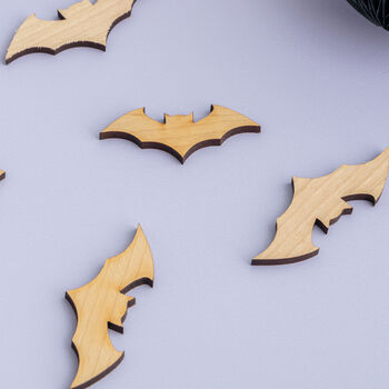 Wooden Bat Halloween Table Confetti, 2 of 3