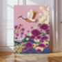 Flying Crane Japanese Art Print, thumbnail 1 of 5