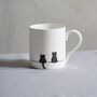 Two Cats Together Mug Limited Edition, thumbnail 1 of 4