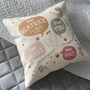 Personalised 'Bee You' Children's Affirmation Cushion, thumbnail 4 of 7