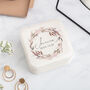 Pampas Wreath Personalised Travel Jewellery Box, thumbnail 1 of 5