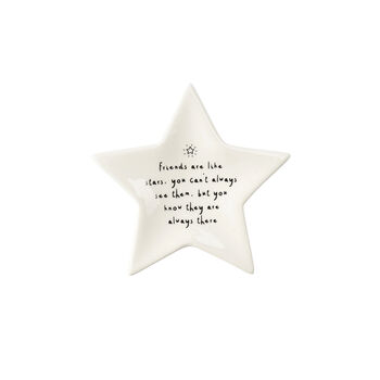 Ceramic Star Shaped Trinket Ring Dish With Gift Box, 5 of 5