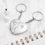 Personalised Joining Hearts Magnetic Couples Keyrings, thumbnail 1 of 5