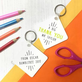 Personalised 'Big Thank You' Teacher Keyring, 5 of 10