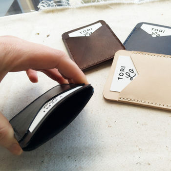 Customised Leather Card Wallet, 9 of 12