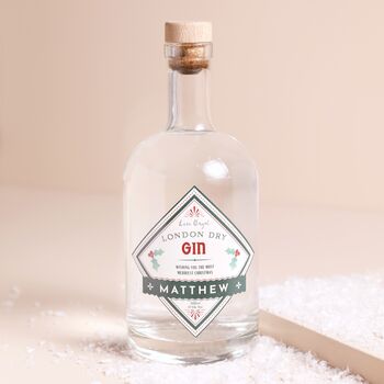 Personalised Festive House Gin, 4 of 4