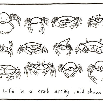 Life Is A Crab Array, Old Chum Cartoon, 2 of 3