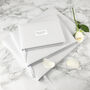 Personalised Luxury White Leather Wedding Guest Book, thumbnail 10 of 12