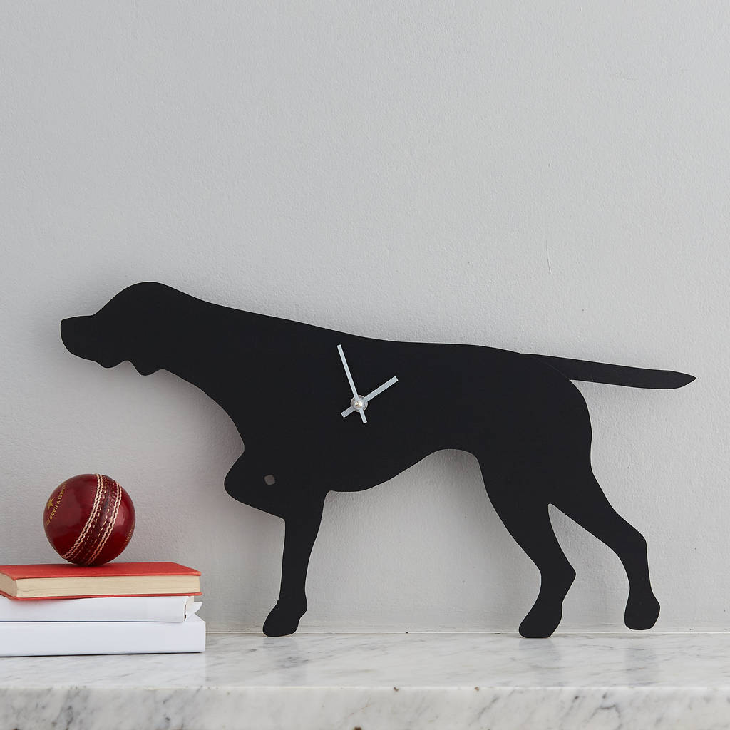 Pointer Clock With Wagging Tail