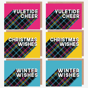 Variety Pack Of Six Bright Charity Christmas Cards, 2 of 2
