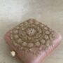 Pink Raw Silk Mandala Design Square Clutch Bag, thumbnail 4 of 7