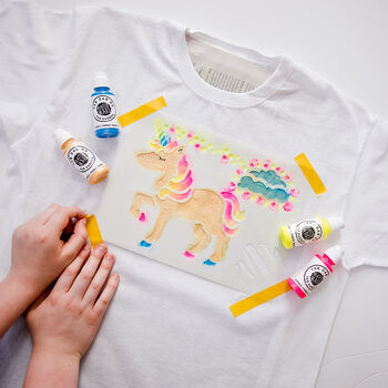 Unicorn T Shirt Painting Stencil Kit, 3 of 10