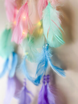 New Baby Born Gift, Pink Pastel Dream Catcher For Girls, 4 of 7