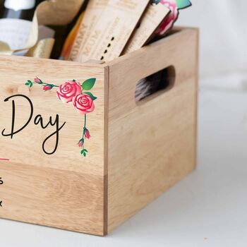 Personalised Wooden Printed Mother’s Day Crate, 2 of 2