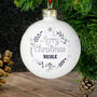 Personalised Christmas Frost Bauble, thumbnail 1 of 3